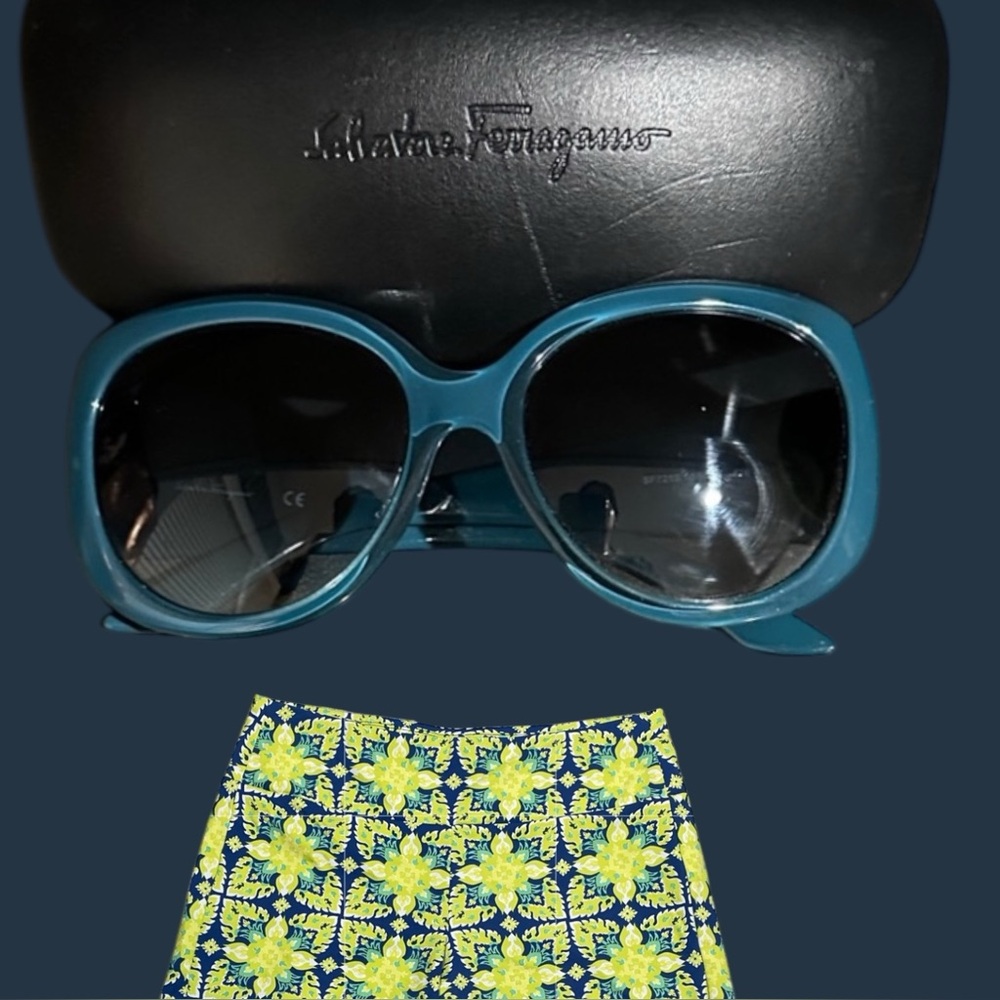 Salvatore Ferragamo Blue Sunglasses